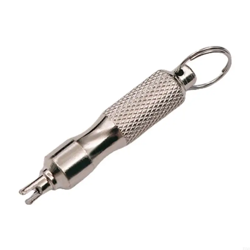 Lightweight Valves Cores Remover Keychain Wrench For Cyclists And Vehicle Owners 72XB
