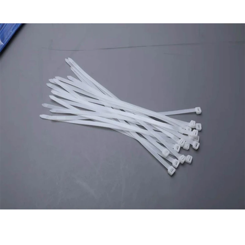 100PCS Width of GB White Self-locking plastic nylon tie 5X300cable tie fastening ring3X200 cable tie zip wraps strap nylon cable