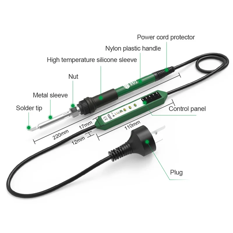 110V 220V 90W Electric Soldering iron 102C Adjustable Temperature soldering iron welding Solder iron tool