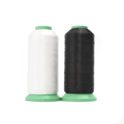 Amo Crystal Clear Nylon Invisible Thread  0.10mm 9600M For Blind Stitching Lightweight Fabrics Transparent White and Black Color