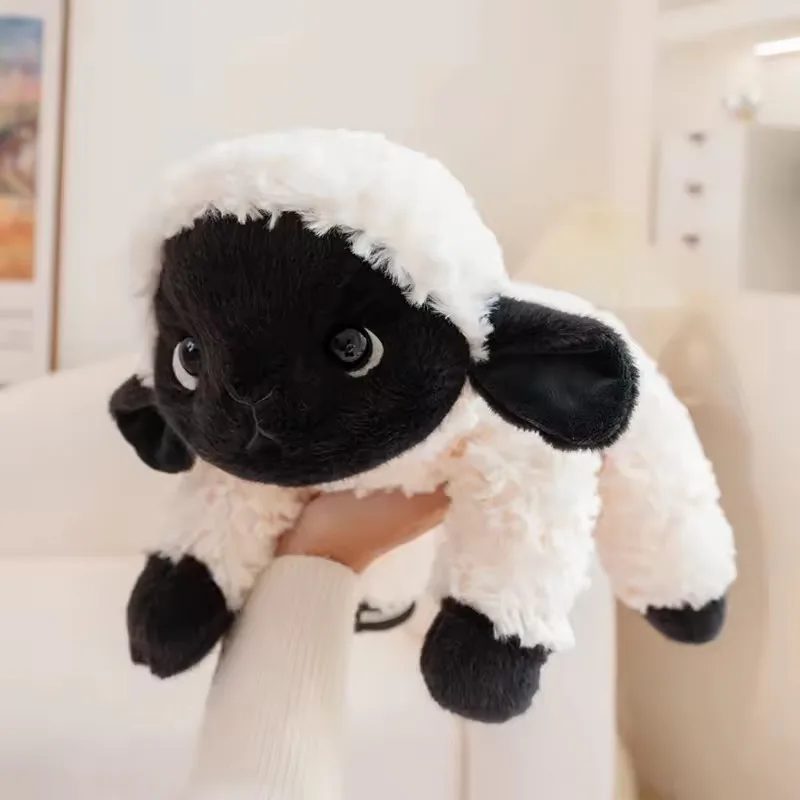 

18-45CM Kawaii Lying Sheep Plush Toys Cartoon Fluffly Lamb Plushie Soft Stuffed Animals Dolls Children's Hug Pillow Xmas Gifts