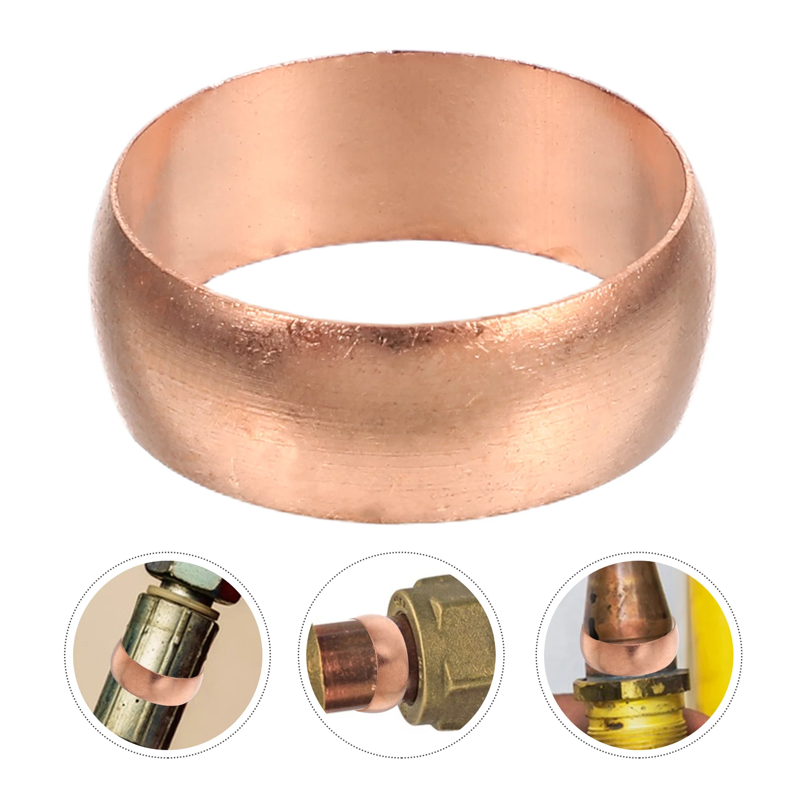 

10pcs Copper Crimp Rings PEX Sealing Ring Pipe Joints Tubing Clamp Connection Oil Pipeline Industrial Equipment Automotive