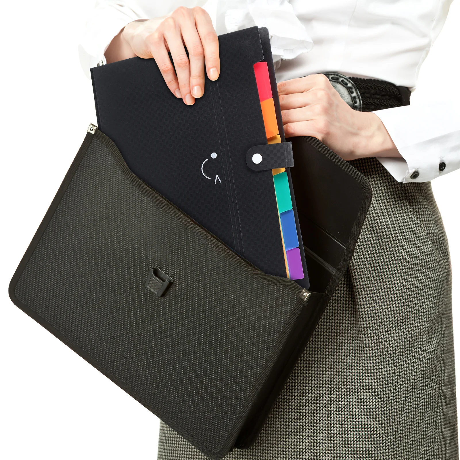 

Chevron Expanding File Folder Heavy Duty Document Organizer Multiple Pockets For Receipts Bills Travel Office Accordion