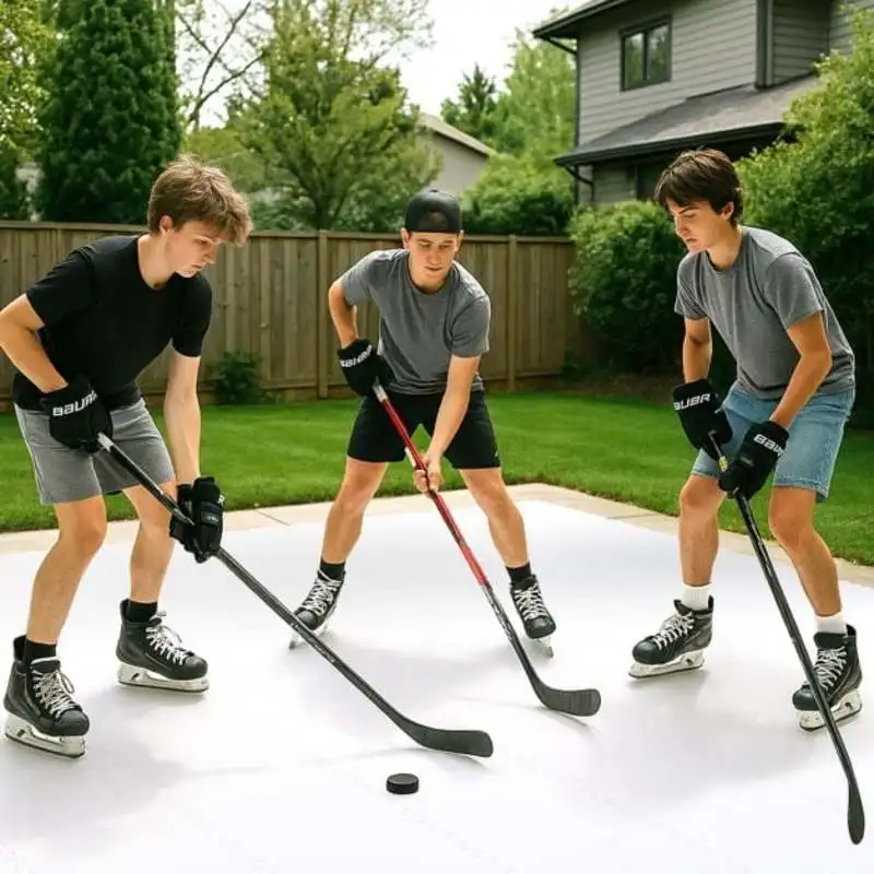 Hockey Flooring Tiles for Training Dryland Synthetic Ice Tiles Hockey Shooting Equipment view 3