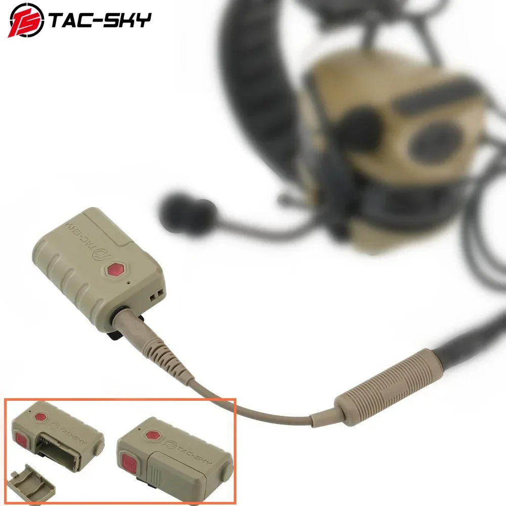 

TS TAC-SKY Compatible COMTAC Tactical Hunting and Shooting Headset, S10 Bluetooth Adapter with Military Adapter U-174 PTT