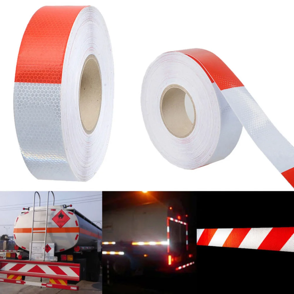 1 Roll 30Mx5Cm Reflective Tape Honeycomb Surface Waterproof Safety Sticker For Car Truck Trailer Rv Boat Vehicle Conspicuity