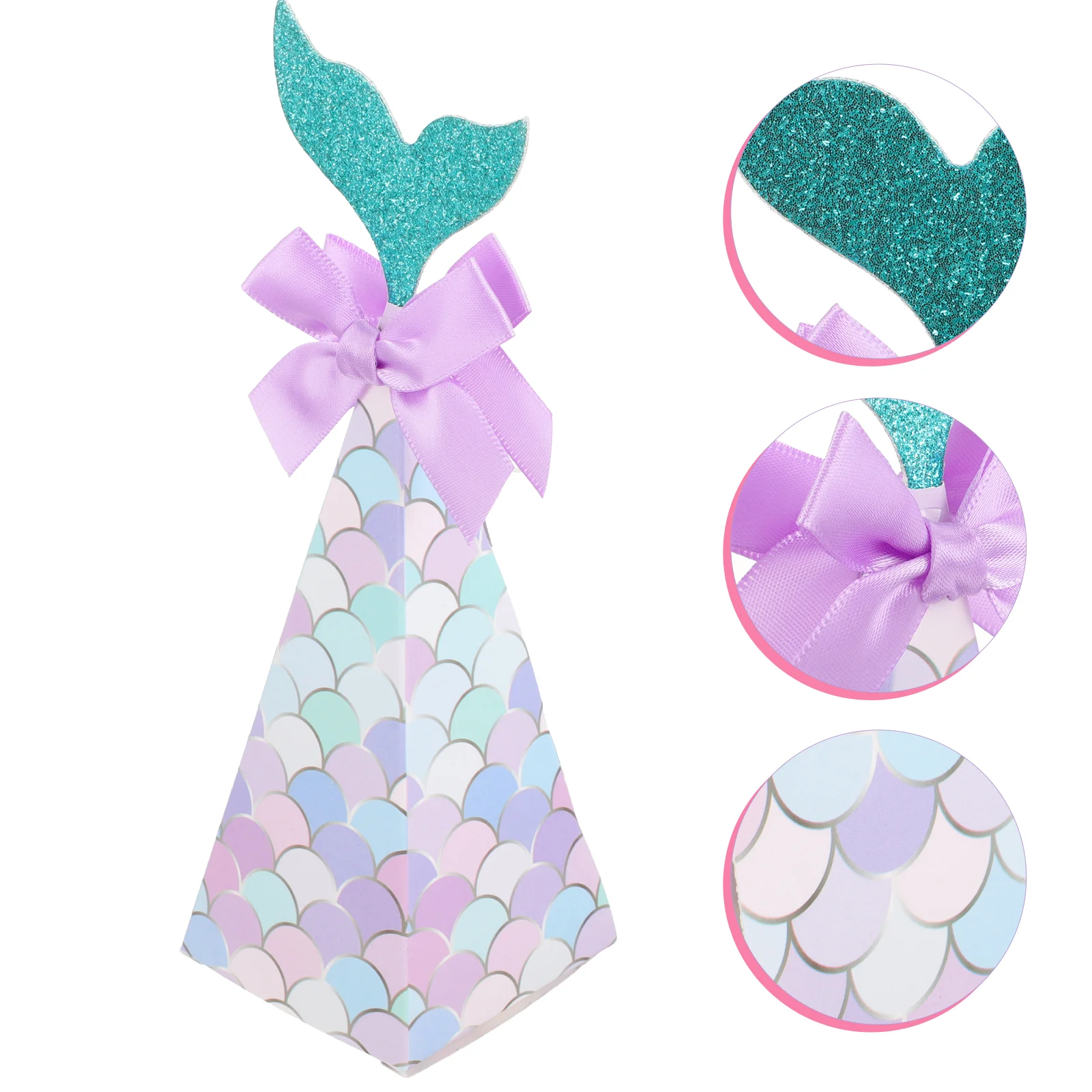 

20 Pcs Gifts Mermaid Themed Candy Box Little Boxes Party Bride Cookie Favor Containers Baby