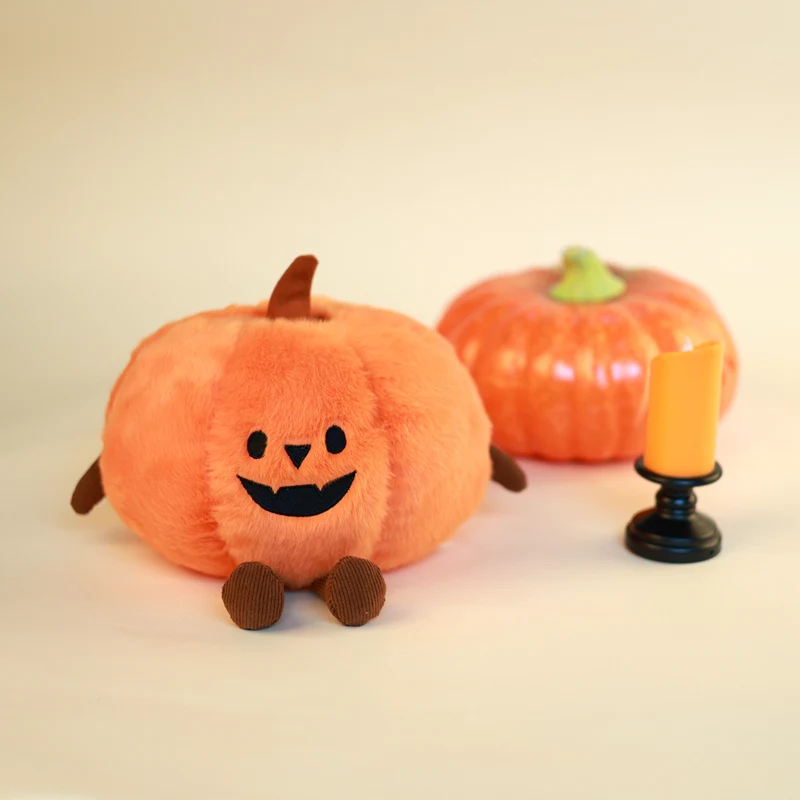 20 cm Halloween Pompoen Knuffel Gevuld Insteekende Schattige Pop Vleermuis Pompoen Tricking Pops Festival Geschenken