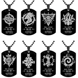 Anime Lord of the Mysteries Necklaces Dog Tag Pendant Choker Trendy Sliver Color Stainless Steel Necklaces for Women Men