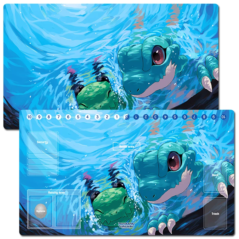 

Digimon Table Playmat Dracomon Trading Card Game Mat DTCG CCG Mat Mouse Pad Mousepad Desk Gaming Play Mat Free Bag