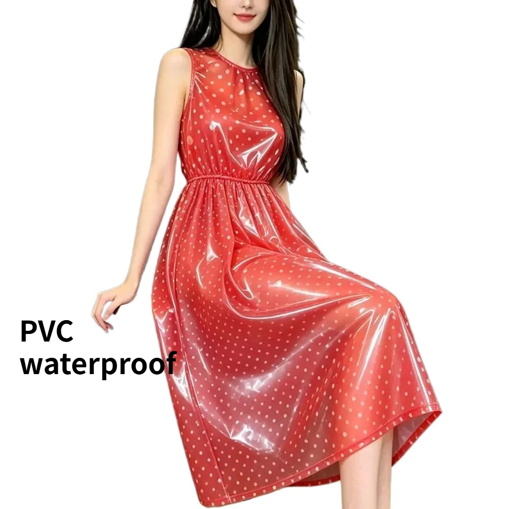 transparent-plastic-waterproof-vest-dress-pvc-sleeveless-sexy-nightdress-featuring-plastic-film-see-through-sleepwear