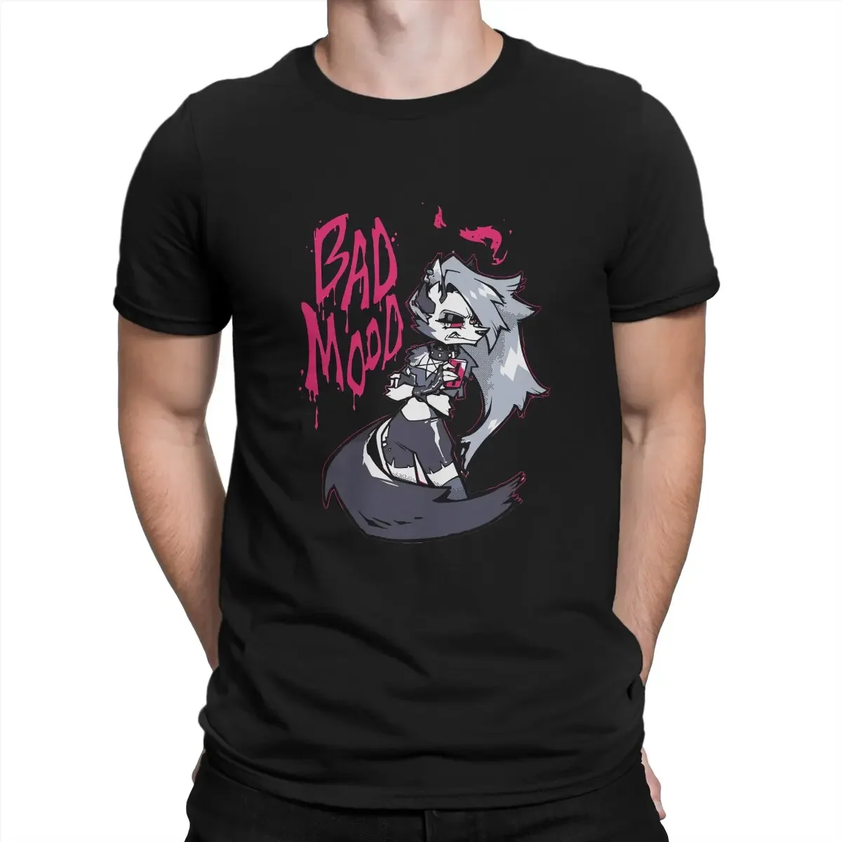 Loona Bad Mood Distinctive Men's T Shirt New Trend Tops HelluvaBoss Octavia Comedy cotton TShirts graphic t shirts