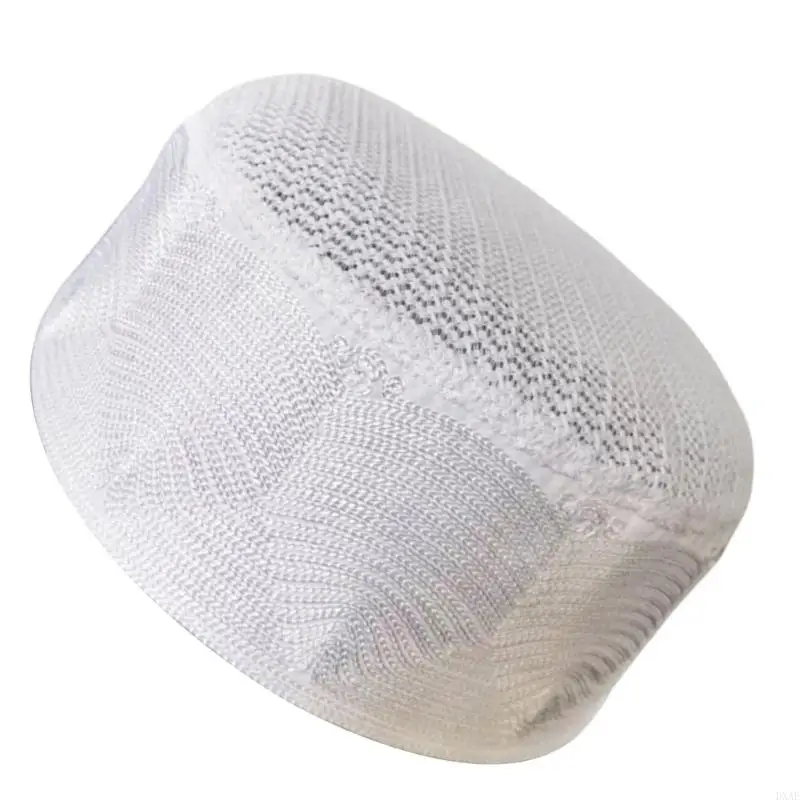 

DXAE Kippah Muslims Men Namaz Prayer Hat Traditional Islamic Kufi Hat Eid Gift Crocheted Muslims Men Prayer Hat