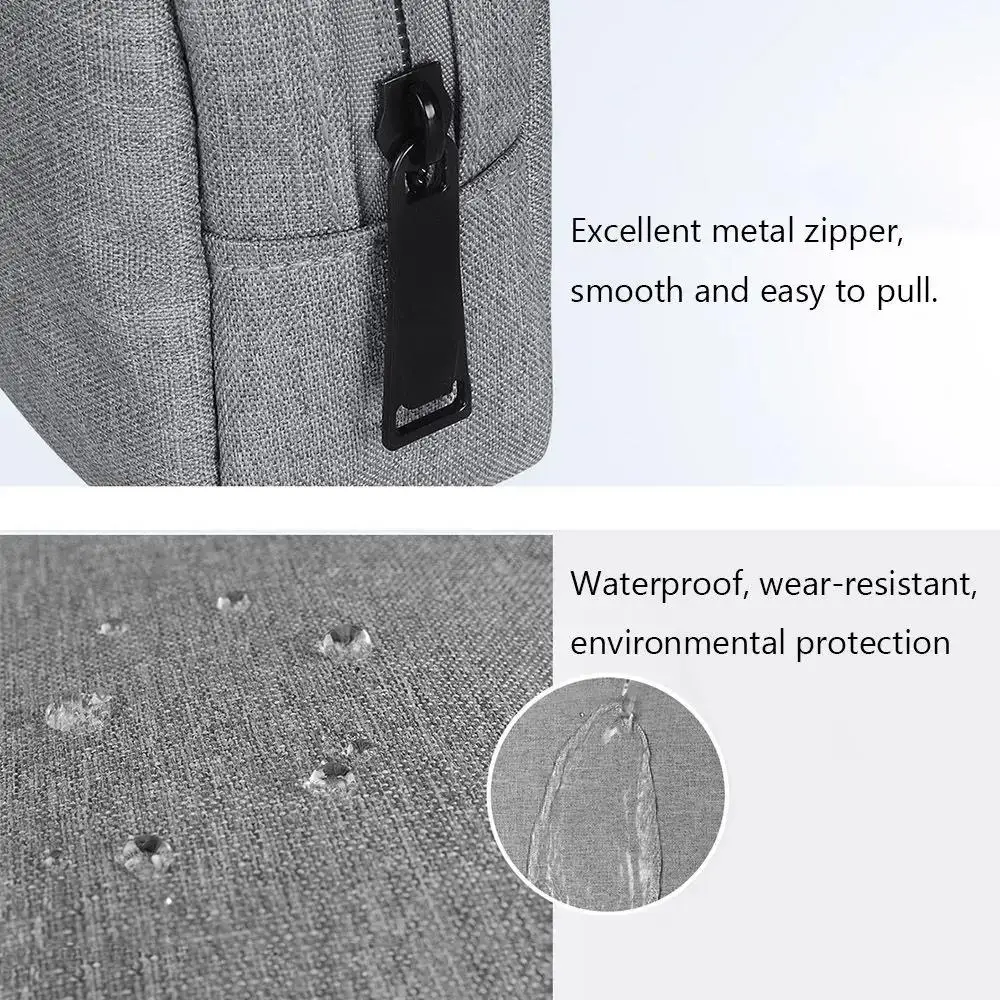 حقيبة تخزين بسحاب محمولة مقاومة للماء ، منظم حمل للسفر ، حقيبة للكابل ، بيانات ، شاحن ، سماعة رأس ، قرص يو ، ملحقات رقمية