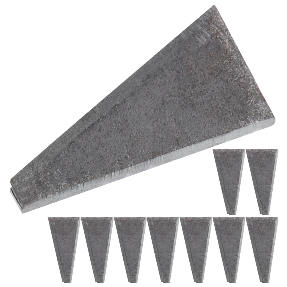 

10pcs Triangle Metal Wedge Steel Iron Nail Axe Practical Axe Wedge High Carbon Durable Compact Practical Hand Tools