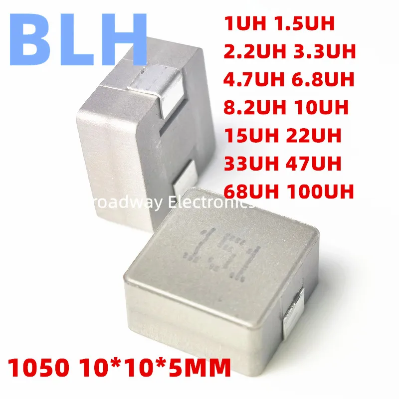 10PCS 1050 10*10*5MM 6.8U 6.8UH 6R8 8.2U 8.2UH 8R2 10U 10UH 100 15U 15UH 150 22U 22UH 220 SMD Molding Power Inductors