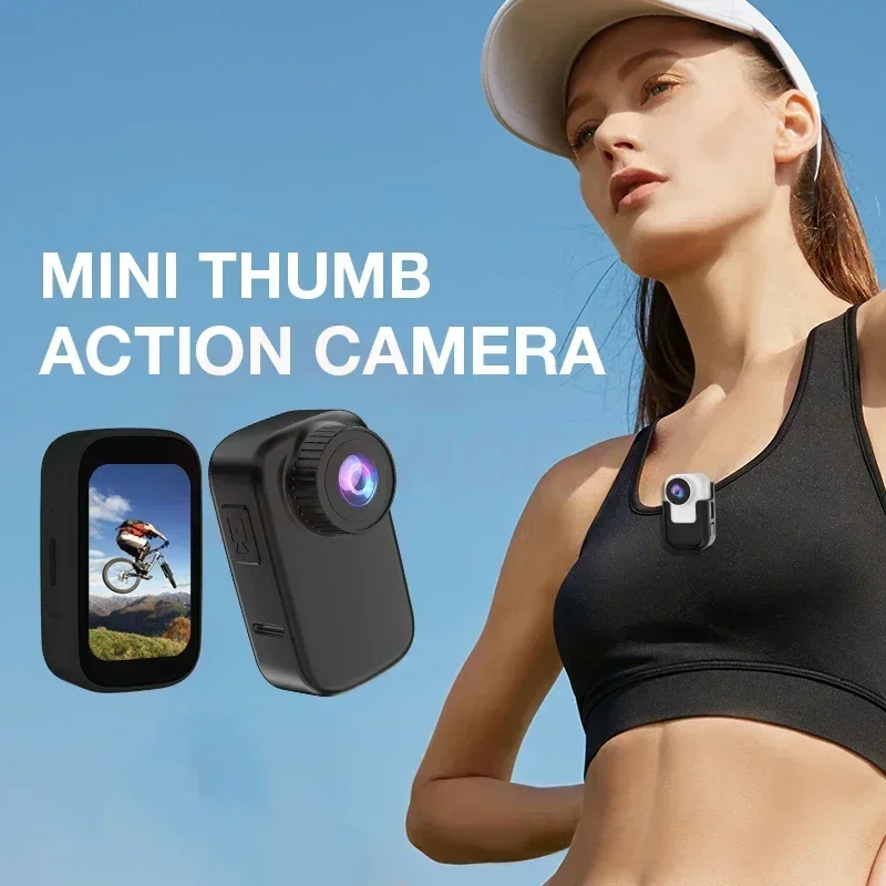 Mini WIFI Action Camera 4K HD Portable Back Clip Anti-shake Thumb Pocket Cam Video Body Video Recorder Sports Camcorders Magnet