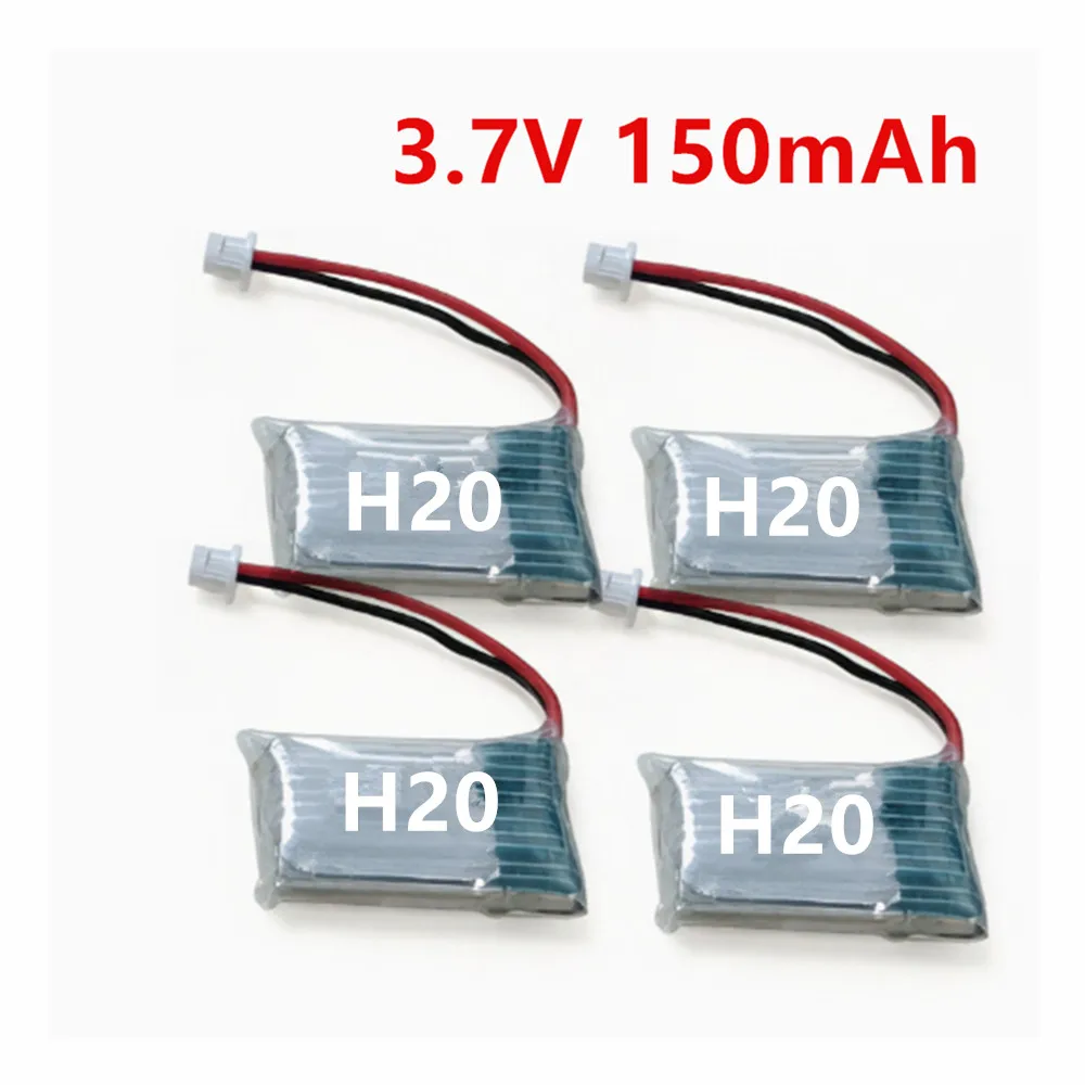 3.7V 150mAh 651723 For H20 Syma S8 M67 U839 RC Quadcopter Parts 3.7V Lipo Battery 150mAh with 1.25mm Plug