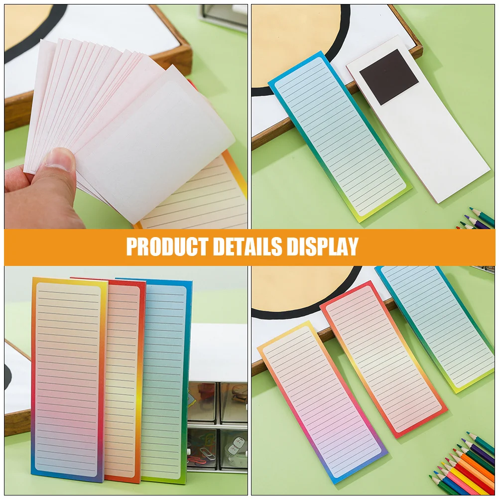 

3 Books Magnetic Notepad for Refrigerator to Do List Planner Notepads Practical Note Pads for Fridge Grocery Lists