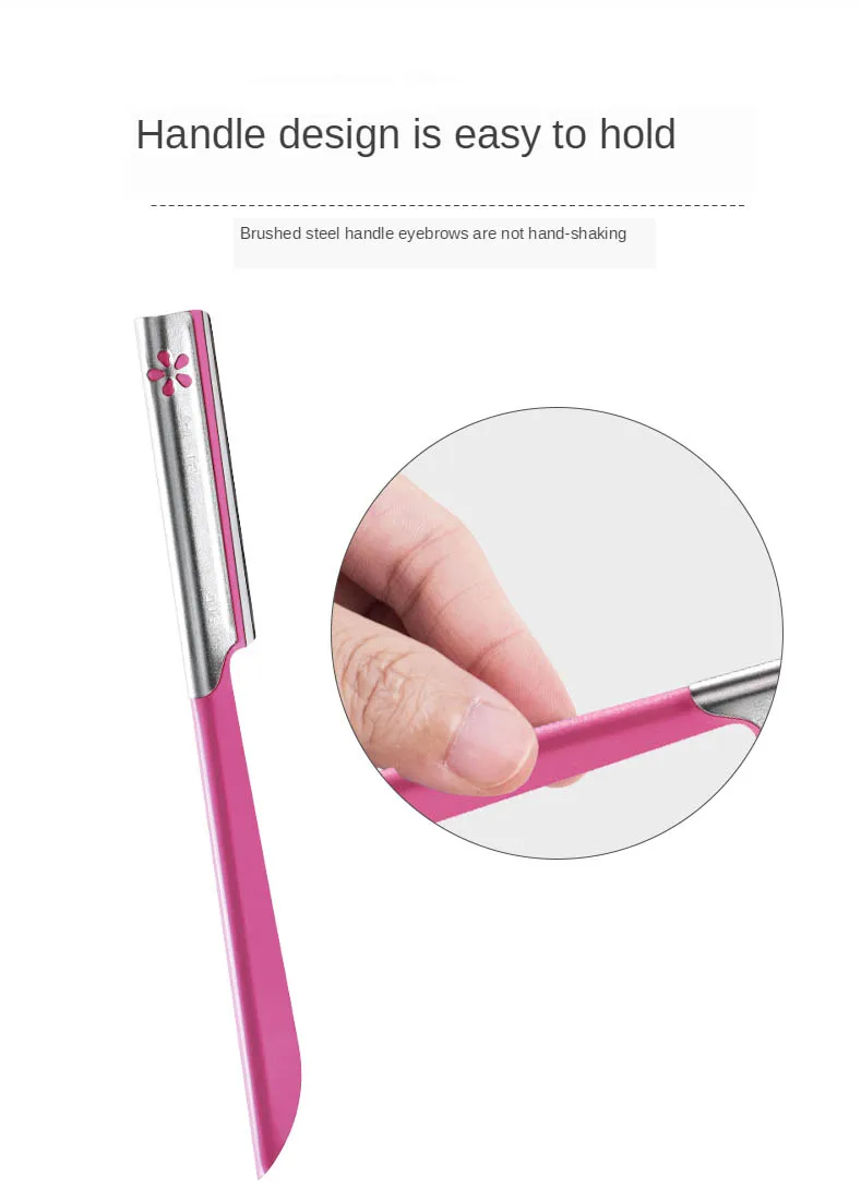 5 stücke Augenbraue Epilierer Sets für Frauen Make-Up Schönheit Augenbrauen Haar Entfernung Styling Werkzeug Stahl Klinge Gesichts Sourcil Razor Trimmer – Detail 4