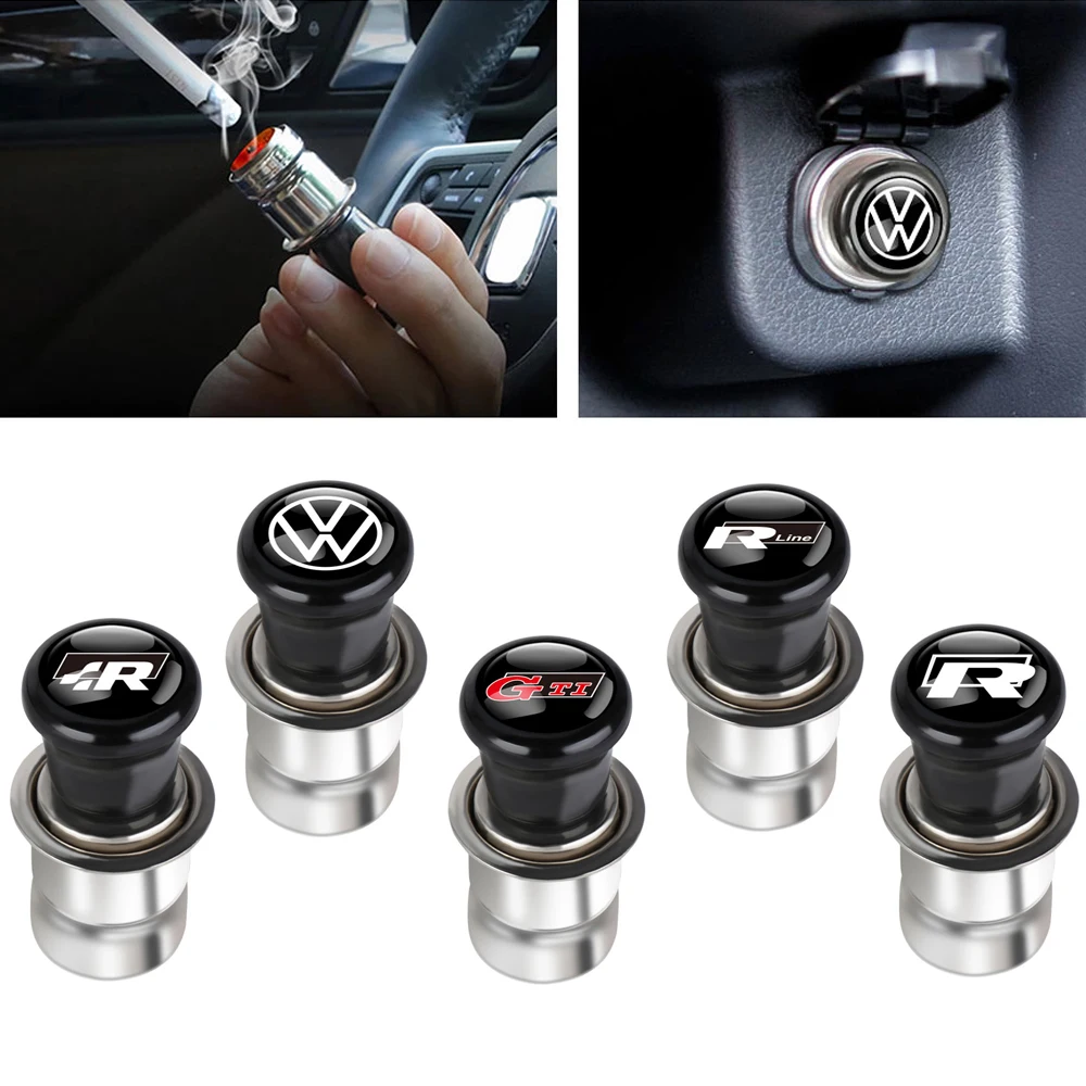 1PCS Metal Car  Windproof Cigarette Lighter Power Socket Plug For Volkswagen VW Golf 6 7 MK4 B6 B7 GTD Touareg Passat Polo Jetta