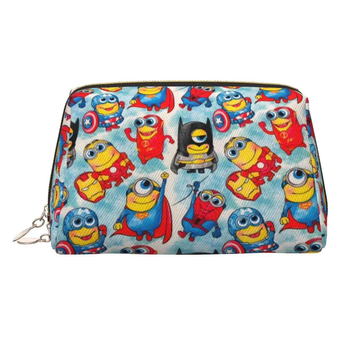 

Custom Comic M-Miniones Anime Travel Cosmetic Bag for Women Mangas Toiletry Makeup Organizer Ladies Beauty Storage Dopp Kit
