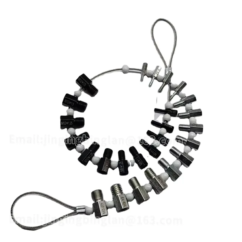 26Pc Quick Check Nut and Bolt Inch or Metric Full Inch and Metric Set Nut and Bolt Thread Inspector