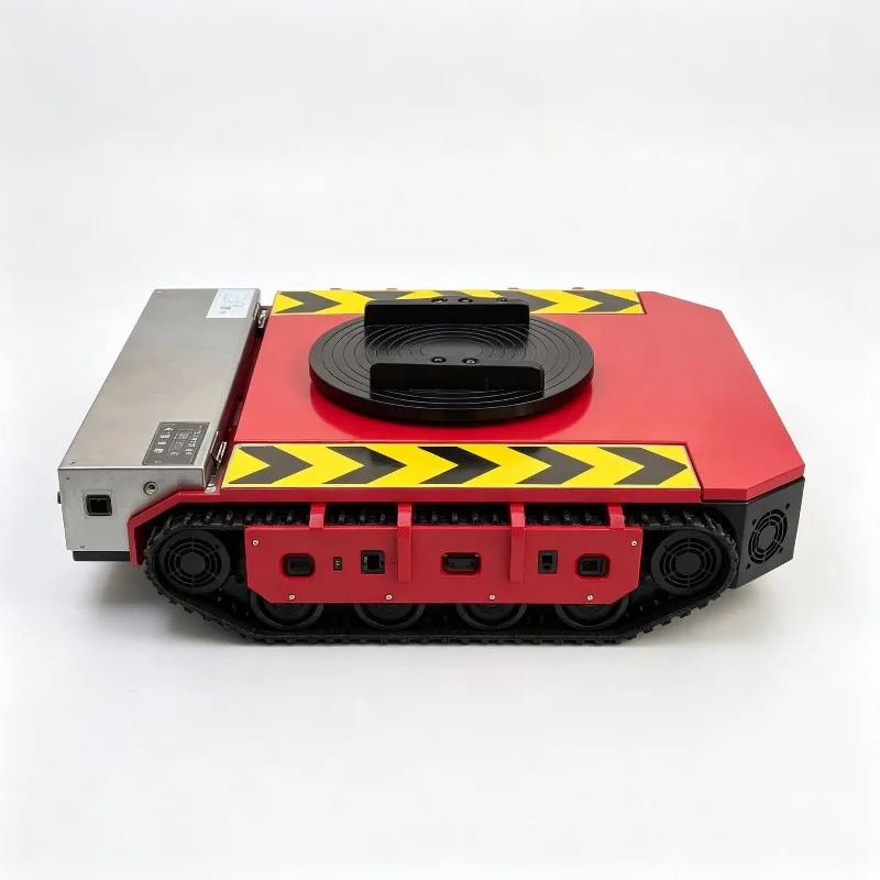 Yugong Electric Tracked Platform Cart 500kg Wireless Remote Control Rubber Track Flatbed Carrier for Greenhouse Farm Slope