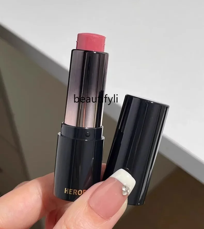 Multi-Purpose Stick Mouth Red Lip Cheek Dual-Use Lipstick Water Light Feeling Natural Mirror Blush Stick