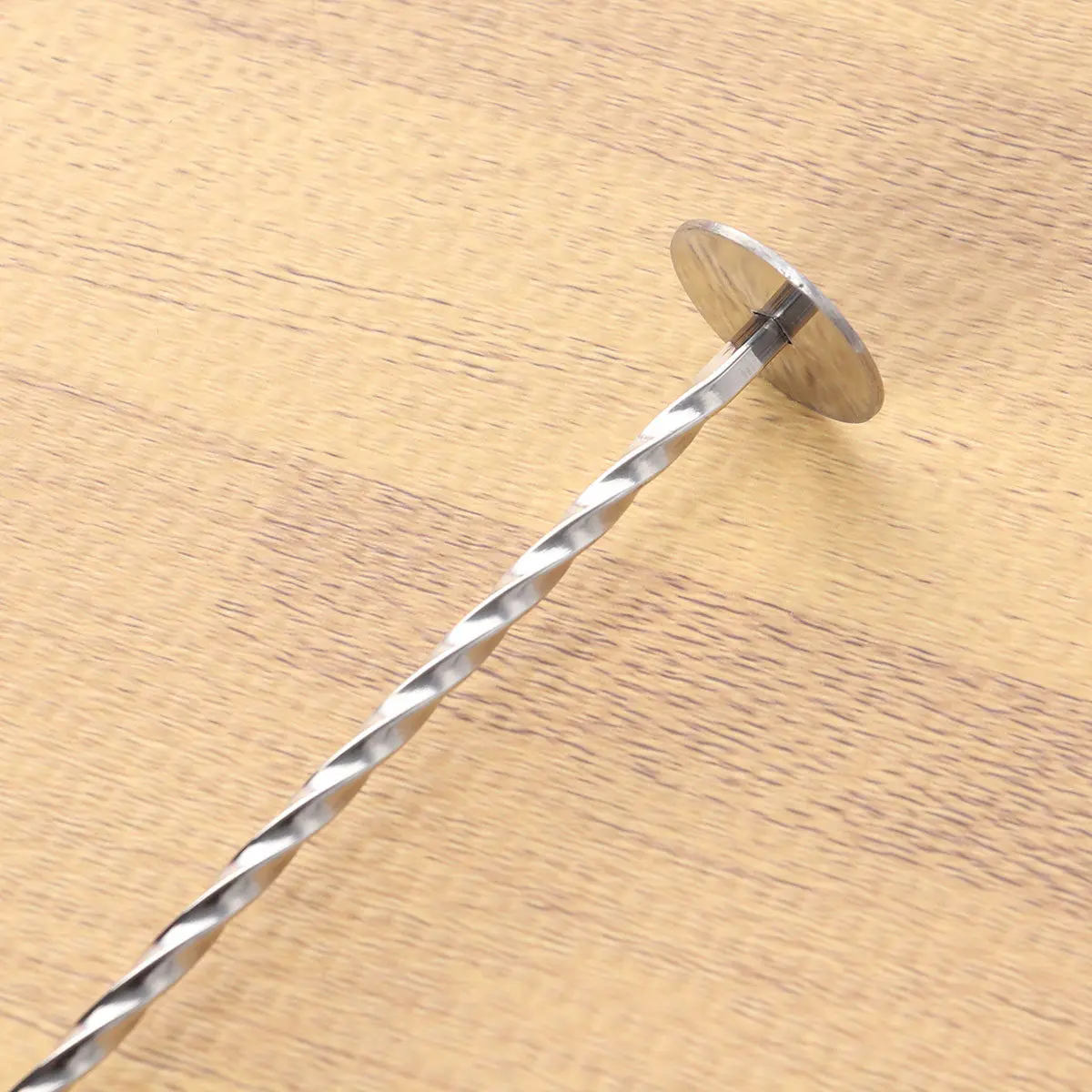 304 Stainless Steel Twisted Bar Spoon for Cocktail Mixing Swizzle Stick with Ergonomic Grip Dishwasher Safe Bartender Tool 28Cm