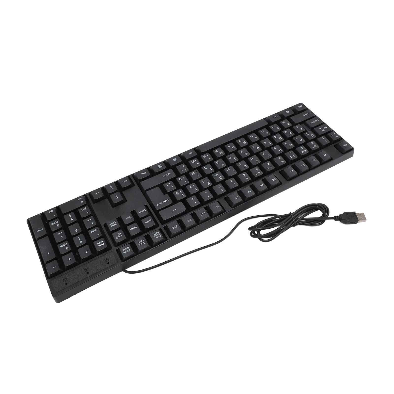 1 قطعة K1800 لوحة مفاتيح لغة الأقلية 104 مفاتيح 4.2ft كابل تصميم مريح USB لوحة مفاتيح ألعاب الكمبيوتر السلكية #2