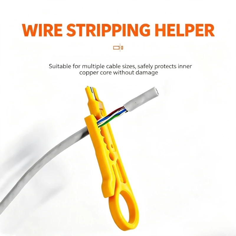 1Pc Mini Wire Cutter Punch Down Tool Simple Wire Stripping Tool Multifunctional Cable Stripper