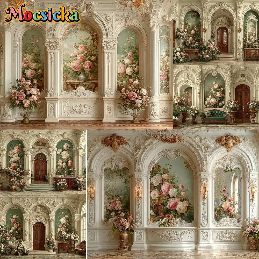 

Mocsicka фон для фотосъемки весенние цветы мраморный дворец украшения беременные женщины портрет новорожденного фон для фотографии