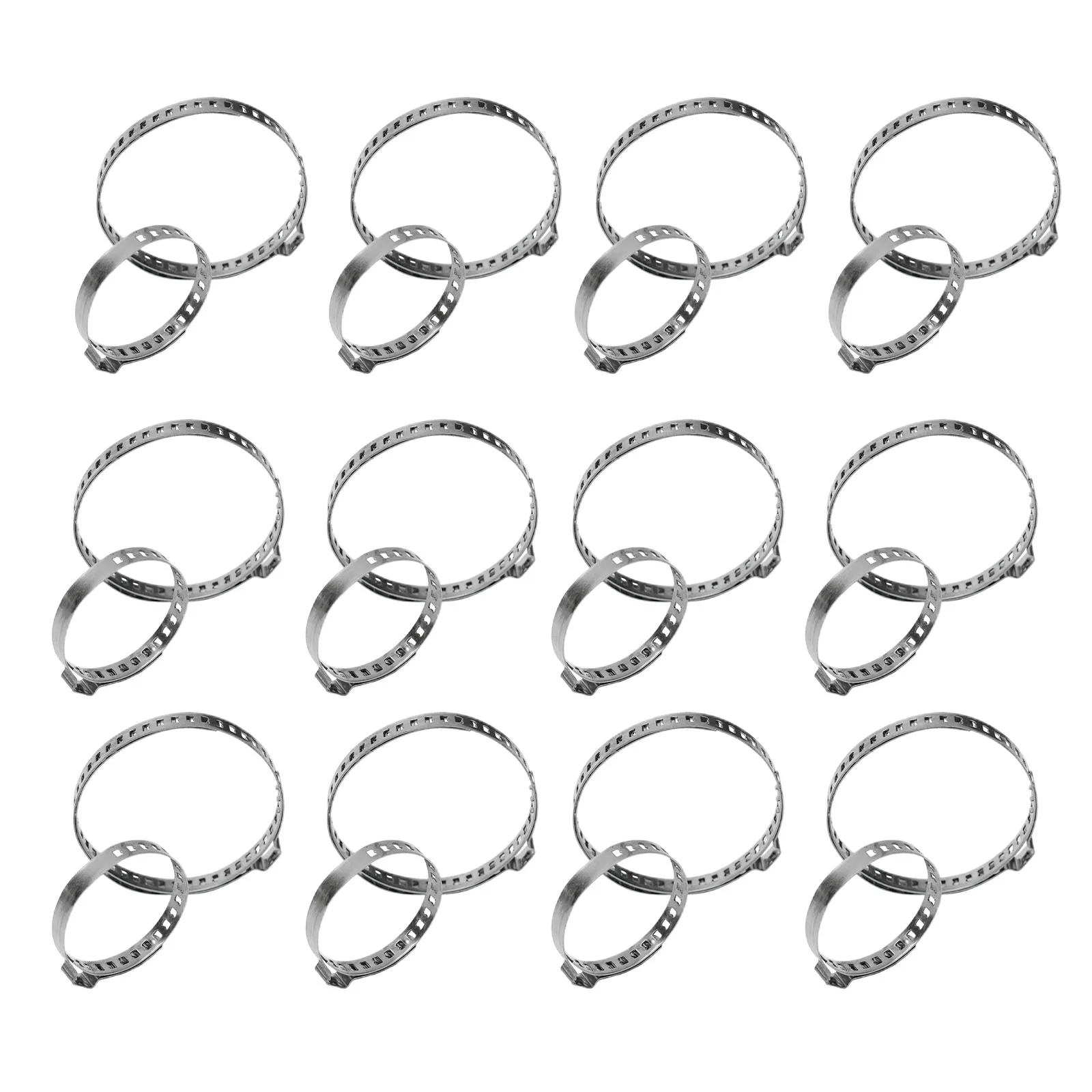 

Car CV Boot Clamp Car Parts Set Universal Large & Small Replacement Stainless Steel 24pcs 8mm Width Adjustable Clip