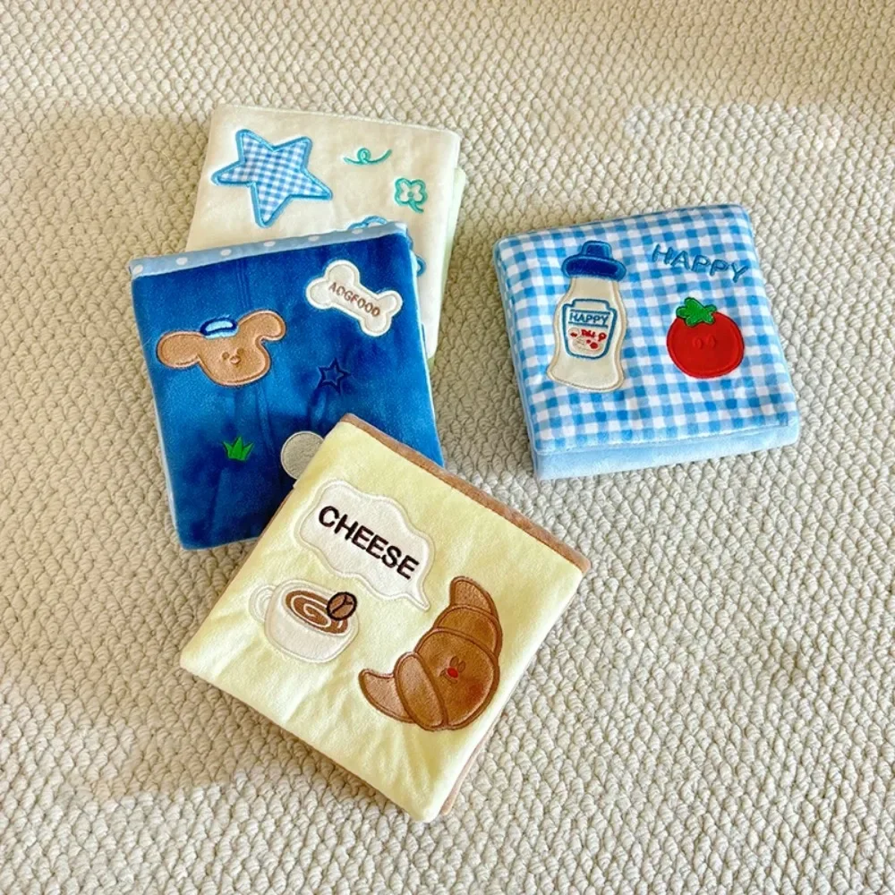 Hundespielzeug zur Beschäftigung und Erhaltung: Schnüffel- und Futterbuch mit Quietsch- und Kastagnetten-Geräuschen, Stoffbuch für Hunde zum Zähneknirschen, Leckerli-Versteckspiel und Kauspaß für Welpen und Kätzchen – für den täglichen Gebrauch – Detail 4