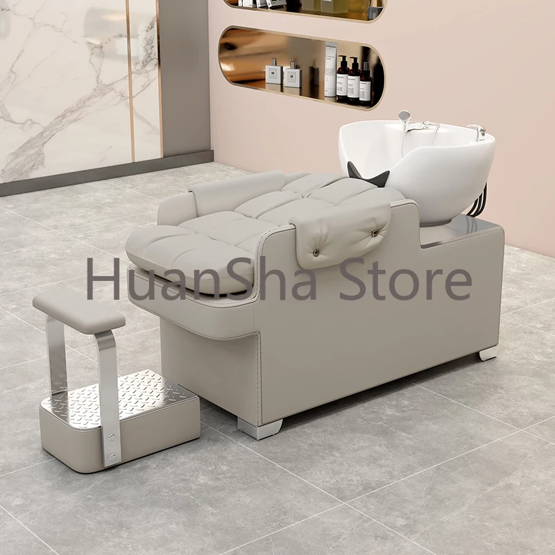 

Hair Spa Washbasin Shampoo Chair Beauty Shaving Hairdressing Shampoo Chair Treatment Chaise Coiffure Salon Furniture LJ50SC