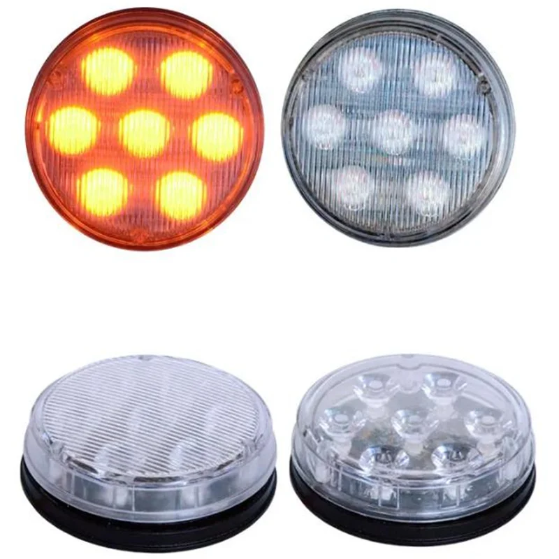 High intensity 21W 5inch circle Car strobe warning light,7 Leds*3W flashing light,Truck emergency lamp,16 flash,waterproof