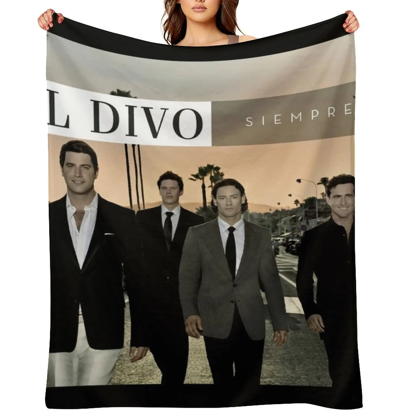 

Il Divo siempre Throw Blanket Soft Plaid Stuffeds Warm Camping Blankets