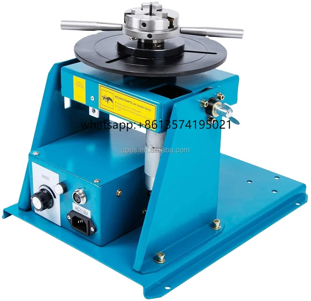 

TurnTable Welding Positioner 10kgs Rotary Table WIth Chuck C-65 Pipe Workpiece Rotary Machine