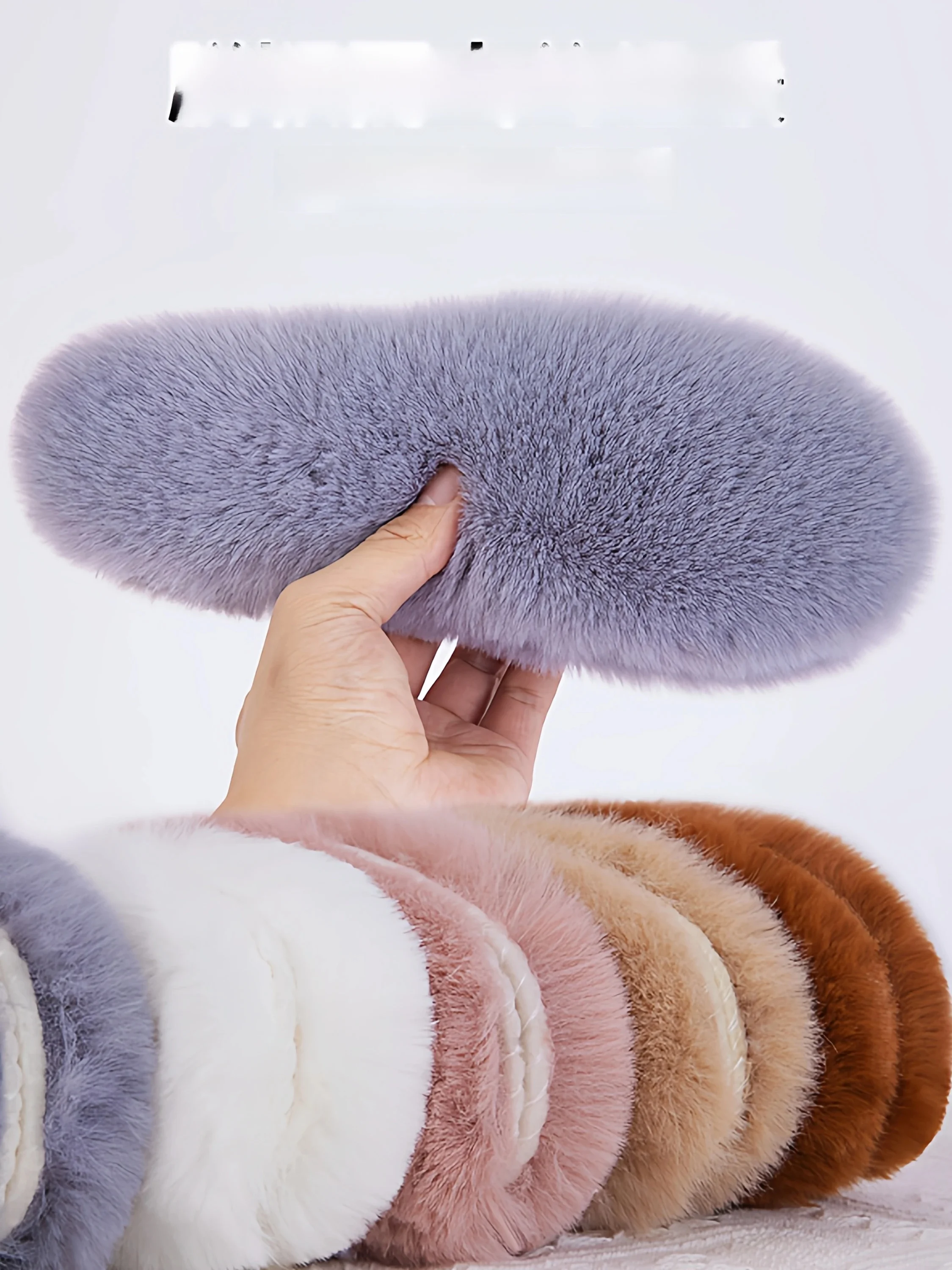 Thickened Faux Rabbit Fur Wool Insoles Unisex Warm Anti-Odor Comfortable Soft Bottom Winter Shoe Inserts Women's Model YYB-232