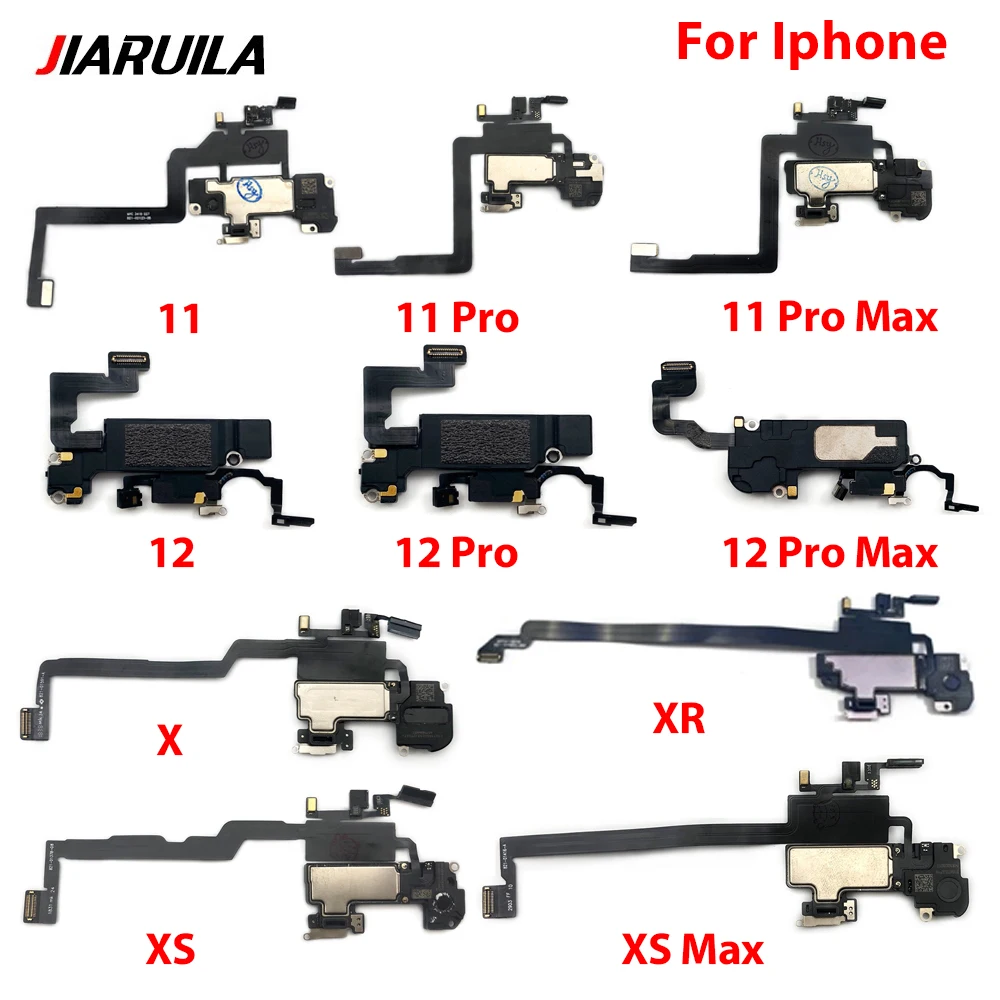 

Earpiece With Proximity Light Sensor Flex Cable For iPhone X XR XS MAX 11 12 Pro max Mini Ear Speaker Replacement Parts