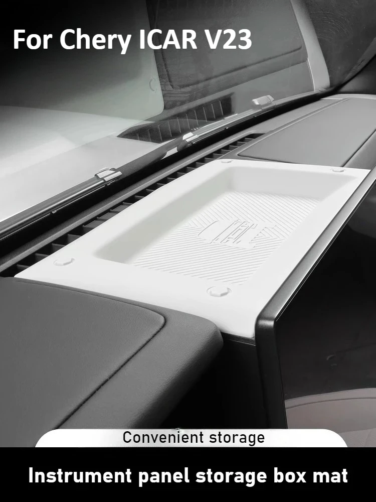 

For Chery ICAR V23 instrument panel silicone pad NFC anti-slip mat rear storage anti-dirt and dust-proof interior accessories