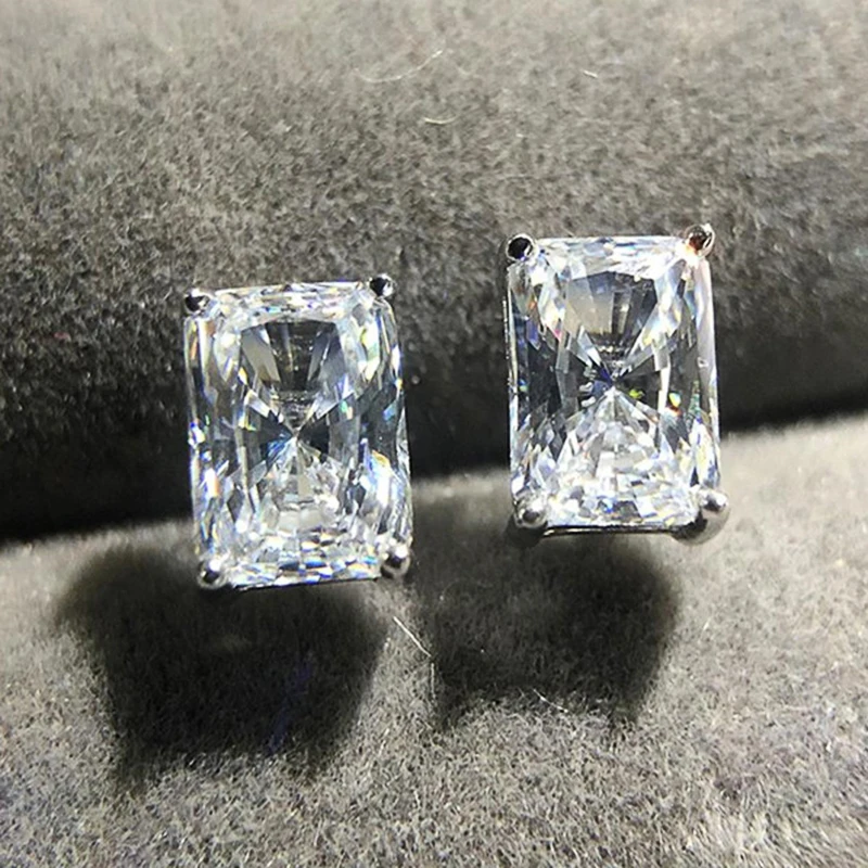 CAOSHI Einfache glänzende ovale CZ-Ohrringe für Damen, anmutige Dame, vielseitige Accessoires, klassische Eleganz, Damenschmuck
