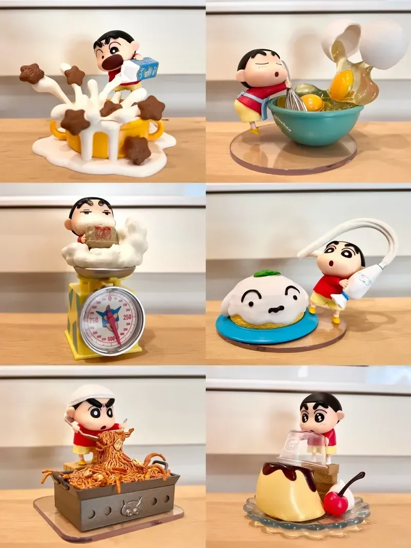 New In Stock Anime Xiao Xin Dishes Blind Box Kawaii Action Figure Desktop Decoration Perfect Surprise Festival Gift For Fans