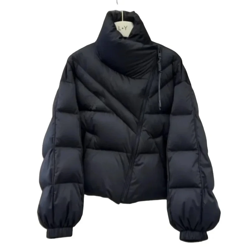 2025 جديد الشتاء المرأة قصيرة أسفل سترة الكورية نمط فضفاض سميكة معطف دافئ الموضة #5