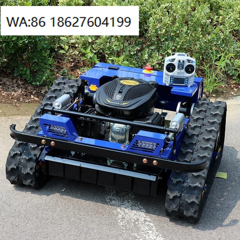

Cheap Garden Remote Control Robot Lawn Mower With Snow Blower Thrower Plow Self Propelled RC Fast Charging AI Smart