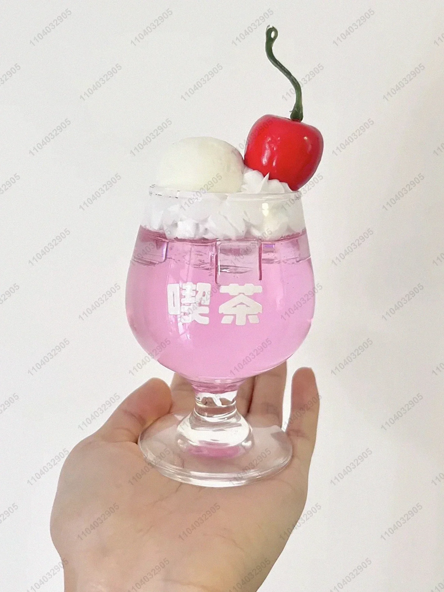 Modelo de taza de bebida de Soda, regalo creativo, adornos de escritorio artesanales, taza de cristal para cobertura de helado de Soda, regalo de decoración para habitación de niñas