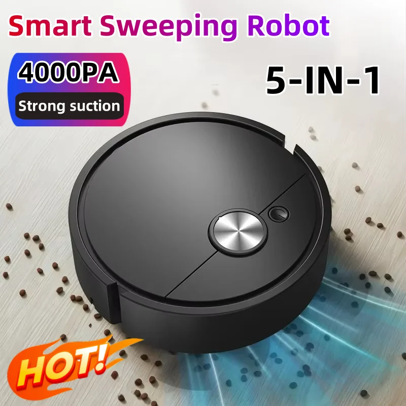 5-In-1 Smart Vacuum Sweeping Cleaning Robot USB Charging Suction And Sweeping Integrated Fully Automatic Cleaning Sweeping Robot