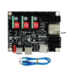 MSK DLC GRBL Offline Laser CNC Control Board 32bits ESP32 Motherboard for Laser Engraved Parts Replace Shield v3 Expansion Plate