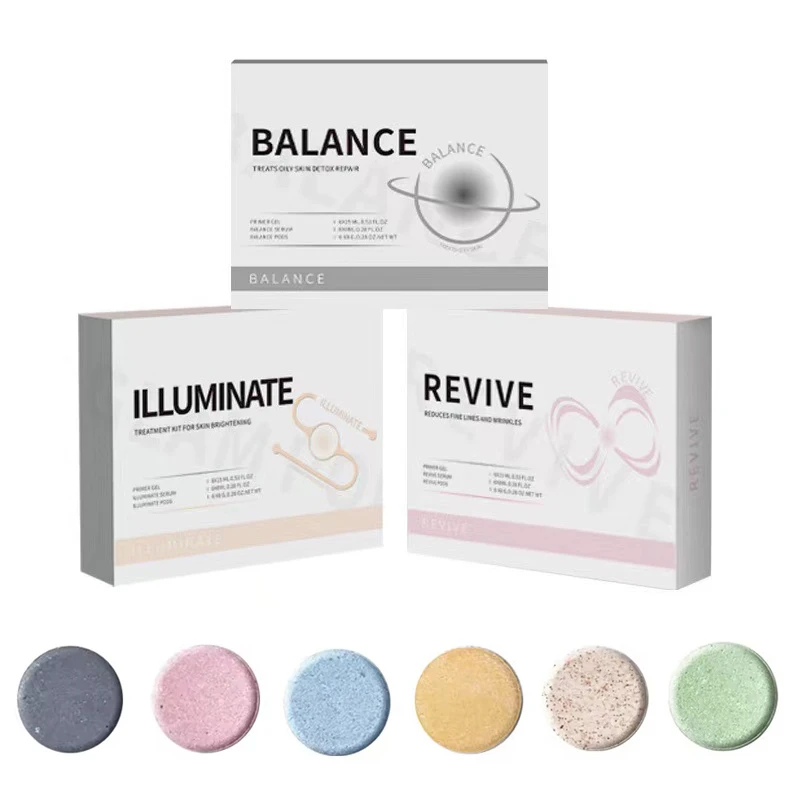 New Hydrate Detox Illuminate Glam Revive CO2 Small Bubble Machine Consumables Kits Serum Oxygen Pods for Oxygen Jet Peel Device